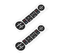 Briny River Adesivo per il controllo del clima dell'auto, 2 pezzi, adesivo di riparazione per pulsante AC compatibile con VW T5/T6