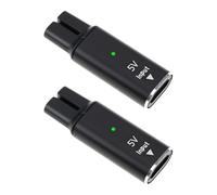 Briny River Convertitore Caricabatterie Per Rasoio Tipo C Da 5 V 2 Pezzi Compatibile Con Philips One Blade QP2 (nero)