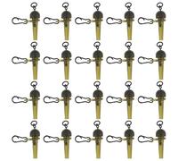 Briny River Kit di 20 bordi semi fissi per perline, involucro a spirale per pesca alla carpa, verde