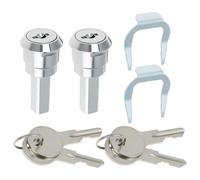 Briny River Lucchetto Per Cassetta Degli Attrezzi In Acciaio Inossidabile Da 2 Pezzi Con Linguetta Di Fissaggio E Chiavi Per Armadi In Acciaio E Latta