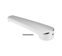 Briny River Maniglia per porta del bagno, foro da 7 mm, per roulotte e camper, con vite di fissaggio, argento