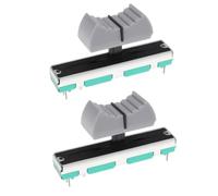 Briny River Potenziometro a scorrimento dritto B10K con manopole, 45 x 9 x 4 mm per audio, 2 pezzi