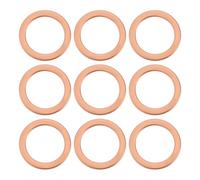 Briny River Rondella M10 in rame per tubo del freno dell'auto, 40 pezzi, 14 x 10 x 1 mm, compatibile con HEL Bike