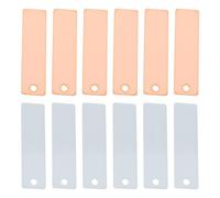 Briny River Set di 12 elettrodi per batteria in zinco e rame, 45 x 12 x 0,3 mm, per sveglia con lampada piccola