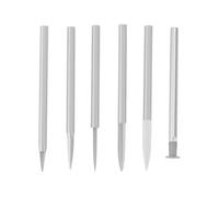 Briny River Set di punte da trapano per intaglio del legno, 6 pezzi, 3 mm, compatibili con utensili rotanti D-remel, accessori per punte da trapano per incisione
