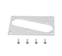 Briny River Telaio di montaggio per pickup per chitarra compatibile con chitarre Telecaster Tele 77 x 50 mm (argento)