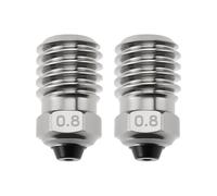 Briny River Ugello bimetallico in acciaio temprato per stampante 3D, 0,8 mm, compatibile con Bambu Lab X1 P1P P1S Carbon P1S, 2 pezzi