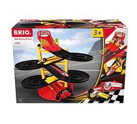 BRIO ® Torre della pista con due auto da corsa