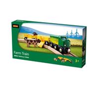 TRENO DELLA FATTORIA in legno treni BRIO trenino 33404 FARM TRAIN