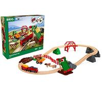 BRIO 33984 Set Fattoria degli Animali, BRIO World Ferrovie, Giochi per Bambini,