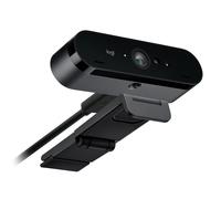 Logitech Brio 4K Webcam for Business, accesso biometrico con Windows Hello, correzione automatica dell'illuminazione, cancellazione del rumore, Works with Microsoft Teams, Zoom, Google Meet, PC/Mac