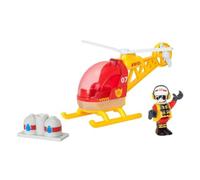 ELICOTTERO DEI POMPIERI firefighter helicopter BRIO ferrovia TRENO trenino 33797