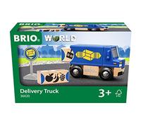 BRIO- Delivery Van Toy Camion Furgone con Consegna Mondiale per Bambini dai 3 Anni in su, Compatibile con Tutti i Set e Accessori Railway Train, Colore Blu, Legno, 63602000