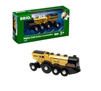 BRIO Grande Locomotiva Dorata con Azioni, Treni, Vagoni, Veicoli di BRIO Wolrd, Età Raccomandata 3+, Gioco per Bambini, 33630