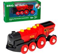 BRIO Grande Locomotiva Rossa a Batterie - Con Luci, Suoni e Modalità Manuale