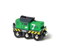 Brio Locomotiva per Treno Merci a Batterie - Compatibile con Pista in Legno