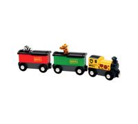 Brio Treno Safari - Set 3 Pezzi - Ferrovia in Legno per Bambini
