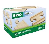 Brio Binari Dritti Mini - Set 4 Pezzi - Pista Ferroviaria in Legno