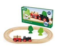 Brio World - 33042 Little Forest Train set - Set di giocattoli in legno premium a 18 pezzi con pista e accessori | Perfetto per bambini dai 3 anni in