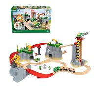 BRIO World 36010 Gebirgs-Frachten Set Deluxe - Eisenbahn-Spaß auf Mehreren Ebenen mit viel Zubehör - Viele Spielmöglichkeiten durch frei kombinierbare Elemente - Für Kinder ab 3 Jahren