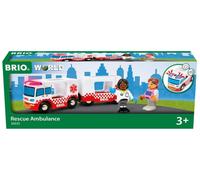 Brio world - ambulanza di soccorso 36035 | accessori per set di trenini per bambini dai 3 anni in su