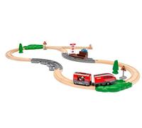 BRIO World - 36102-Set di Treni con Motore a ritrazione, Accessori per Bambini d