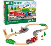 BRIO World - 36102-Set di Treni con Motore a ritrazione, Accessori per Bambini dai 3 Anni in su, 63610200