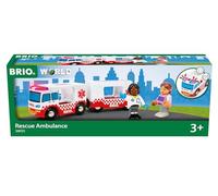 Brio world - ambulanza di soccorso 36035 | accessori per set di trenini per bambini dai 3 anni in su