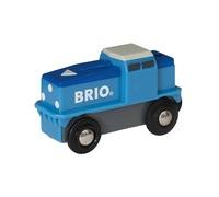 BRIO World Blaue Frachtlok con Batterie blau/weiss Cargo Battery Engine 3+ 33130