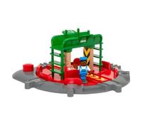 PIATTAFORMA GIREVOLE turntable & figure BRIO world 33476 trenini IN LEGNO E PLAS
