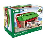 BRIO World - Rimessa dei Treni con Maniglia, Accessorio Pista Trenino, Set Costruzioni in Legno, Compatibile con Tutti i Prodotti BRIO, Giocattolo per Bambini 3+ Anni