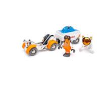 BRIO World - Rover Spaziale, Set Giocattolo con Veicoli, 3+ Anni | Set BRIO World a tema spazio con rover, rimorchio, astronauta e personaggio. Un'avventura spaziale per bambini da 3 anni.