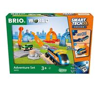 Brio World, Set Ferrovia Avventura, Pista Trenino Smart Tech Sound, 17 Pezzi, 3+