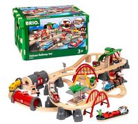 BRIO World - Set ferrovia deluxe, Set ferrovia in legno 3+, per bambini