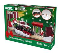 BRIO World - Set Ferroviario, Pista Trenino A Vapore Natalizio Da 27 Pezzi, Personaggi E Accessori Inclusi, Età Raccomandata 3+