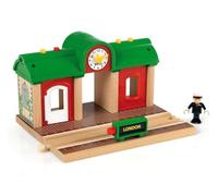 BRIO World - Stazione dei Treni Parlante, Accessorio Pista Trenino, Set Costruzioni in Legno, Compatibile con Tutti i Prodotti BRIO, Giocattolo per Bambini 3+ Anni