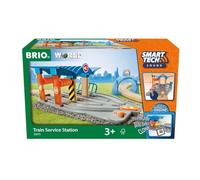 BRIO World - Stazione di Assistenza Ferroviaria, Smart Tech Sound, Accessorio Pista Trenino, Set Costruzioni in Legno, Compatibile con Tutti i Prodotti BRIO, Giocattolo per Bambini 3+ Anni