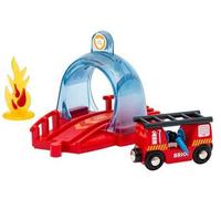 BRIO World - Tunnel Azione di Soccorso, Smart Tech Sound, Accessorio Pista Trenino, Set Costruzioni in Legno, Compatibile con Tutti i Prodotti BRIO, Giocattolo per Bambini 3+ Anni