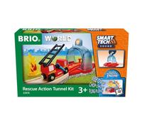 BRIO World - Tunnel Azione di Soccorso, Smart Tech Sound, Accessorio Pista Trenino, Set Costruzioni in Legno, Compatibile con Tutti i Prodotti BRIO, Giocattolo per Bambini 3+ Anni