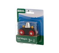BRIO World - Vagone con campana, Accessorio ferrovia in legno da 3 anni