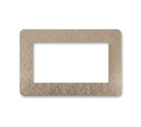 BRIOTA 1 piastra di copertura per interruttore della luce doppia, cromata, per interruttore della luce champagne, decorazione da parete, 14,6 x 8,6 cm, per decorazione interna della casa