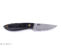 Brisa Bobtail 80-Micarta nera 12C27 Fodero piatto Bobtail 80 Pelle BRS-035-9961-1550