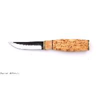Brisa Polar Puukko 95 80CrV2 Scandi Fodero in pelle marrone BRS-24154