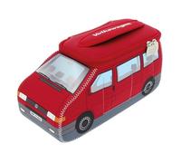 BRISA VW Collection, borsa universale in neoprene, per trucco, cultura cosmetica, da viaggio, per farmacia, con design Bulli Bus T4 (grande), Colore: rosso, 5L Volumen, VW T4 Bus