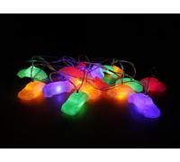 BRISA VW Collection - Catena di luci a batteria in stile Maggiolino Volkswagen per feste, sale per bambini, laboratori ed eventi (per interni/3m/20 x LED/USB-C)