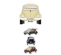 BRISA VW Collection - Magneti per Frigorifero-Ufficio-Lavagna Volkswagen con Motivi Maggiolino/Beetle (Set da 3/Classic/Colorato)