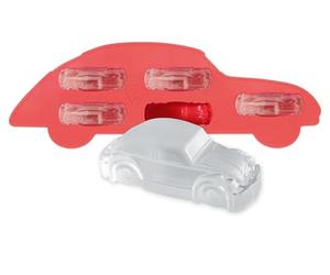 BRISA VW Collection - Maggiolino Stampo Silicone per Ghiaccio e Dolci | Volkswagen Formine per Ghiaccio e Dolci, Set da 5, Adatte al Forno, per Feste Estive, Rosso