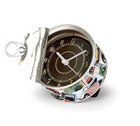 BRISA VW Collection - Orologio da tavolo Volkswagen Maggiolino Beetle, Orologio magnetico, MyClock personalizzabile, Regalo con foto (Francobolli)