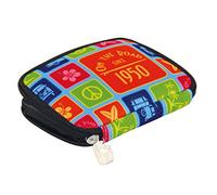 BRISA VW Collection - Portafoglio Volkswagen in neoprene con design T1 Bulli Bus 16 cm (Surf/Colore)