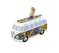 BRISA VW Collection - T1 Bus Pulmino Salvadanaio | Volkswagen Contenitore per Risparmi, Riutilizzabile, in ceramica, regalo, collezionista di soldi, Multicolore